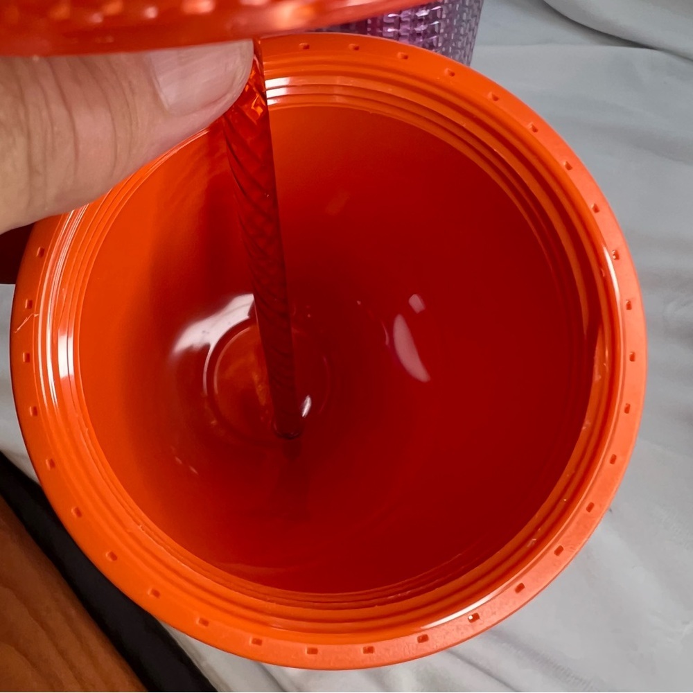 Starbucks Limited Edition Studded Tumbler Orange 2022 Halloween Venti 24 oz NWT - Picture 7 of 7